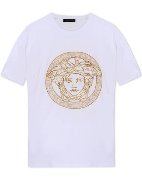 versace short sleeve military shirt|plain white Versace shirt.